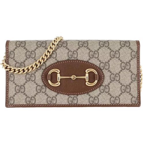 Portemonnaie - Horsebit Wallet On Chain Leather - Gr. unisize - in - für Damen - Gucci - Modalova