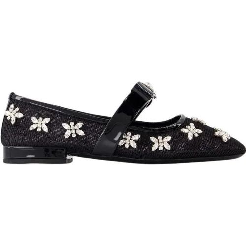 Gianni Ribbon Flat Shoes - Leather - Black - Gr. 36 (EU) - in - Versace - Modalova