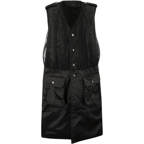 Reversible Sleeveless Vest With Tulle Insert - Größe M - Comme des Garcons - Modalova