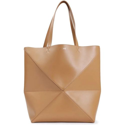 Totes - Light Brown Leather Puzzle Fold Large Tote - Gr. unisize - in - für Damen - Loewe - Modalova