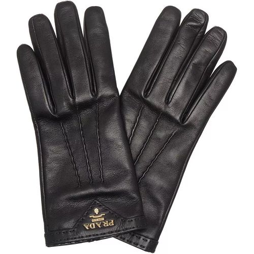 Handschuhe - Logo Plaque Lined Gloves - Gr. 8 - in - für Damen - Prada - Modalova