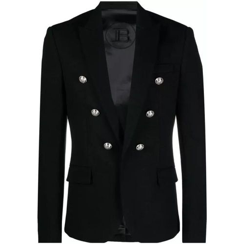 Embossed-Button Open-Front Blazer - Größe 50 - Balmain - Modalova