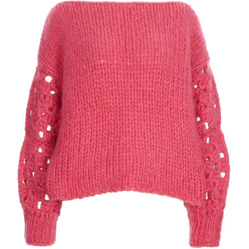 Crochet Sweater - Größe S/M - pink - Ella Silla - Modalova