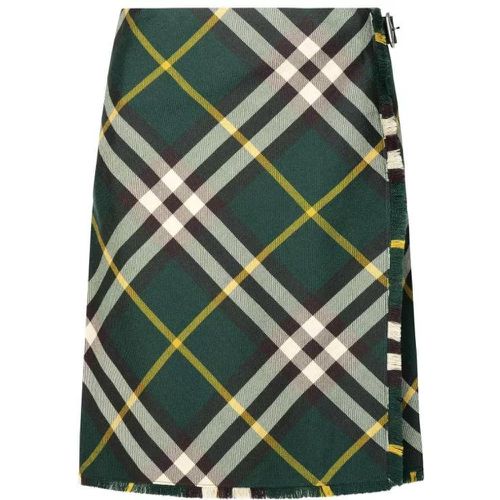 Check Skirt - Größe 6 - green - Burberry - Modalova