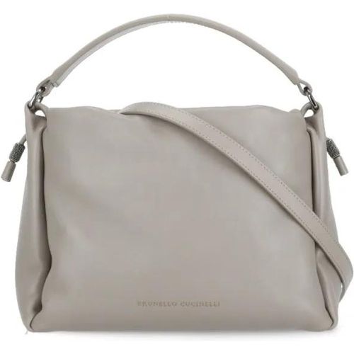 Shopper - Grey Cucinelli Leather Hand Bag - Gr. unisize - in - für Damen - BRUNELLO CUCINELLI - Modalova