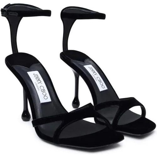 Sandalen & Sandaletten - Black Velvet Sandals - Gr. 37,5 (EU) - in - für Damen - Jimmy Choo - Modalova