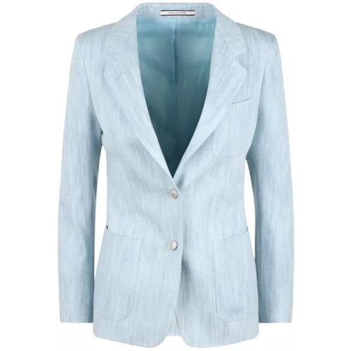 Light Blue Denim Single Breasted Blazer - Größe 40 - Tagliatore - Modalova