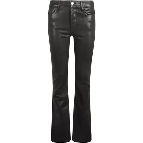 Le Crop Button-Up Flared Jeans - Größe 32 - black - FRAME - Modalova