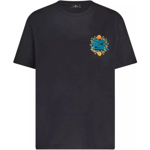 Black Pegaso T-Shirt - Größe L - black - ETRO - Modalova