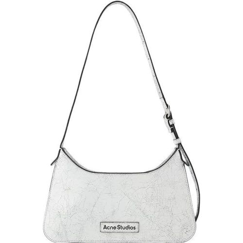 Shopper - Platt Mini Crackle Hobo Bag - Leather - White - Gr. unisize - in - für Damen - Acne Studios - Modalova