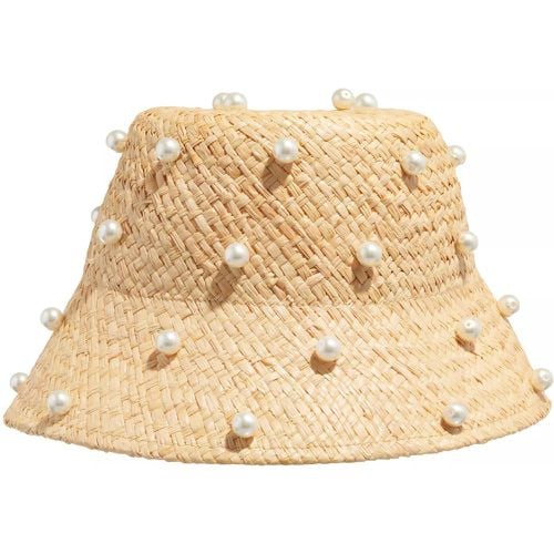 Caps & Mützen - Pearl Embellished Straw Cloche - Gr. ONE - in - für Damen - kate spade new york - Modalova