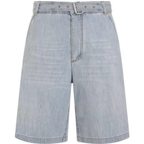 Light Bleach Blue Cotton Denim Shorts - Größe 48 - Bottega Veneta - Modalova