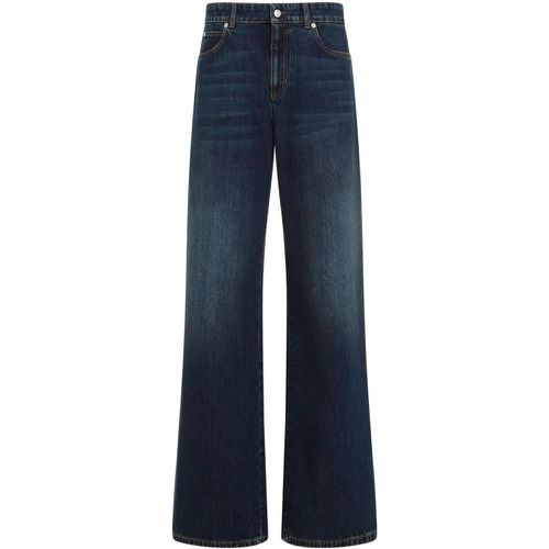 Dark Blue Cotton Jeans - Größe 25 - alexander mcqueen - Modalova