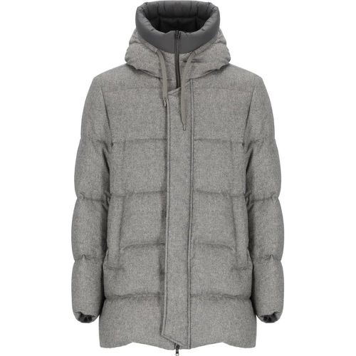 Cashmere And Silk Padded Bomber Jacket - Größe 48 - Herno - Modalova