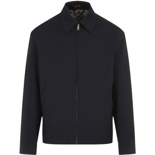 Ink Blue Cotton Spw Blouson - Größe 50 - Gucci - Modalova