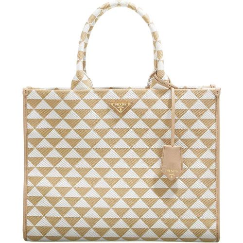 Satchel Bag - Large Symbols Handbag In Embroidered Fabric - Gr. unisize - in - für Damen - Prada - Modalova