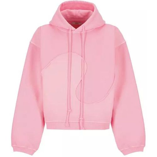 Pink Hoodie Cotton - Größe L - pink - Erl - Modalova