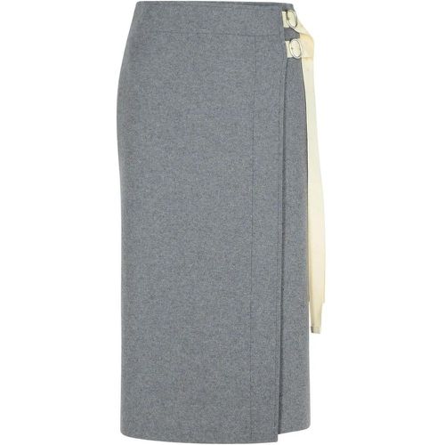 Grey Wool Blend Skirt - Größe 34 - Jil Sander - Modalova