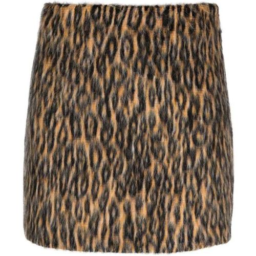 Leopard Print Mini Skirt - Größe 38 - MSGM - Modalova