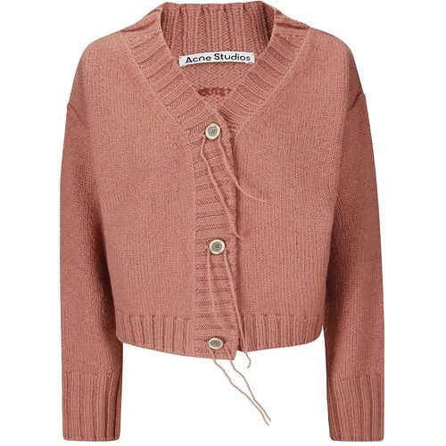 Cardigan With Frayed Effect Buttonholes - Größe S - Acne Studios - Modalova