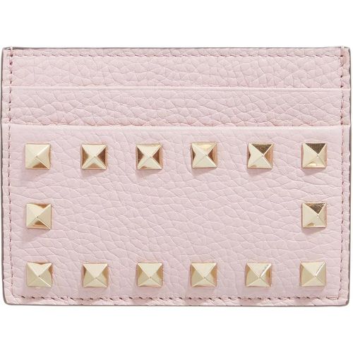 Portemonnaie - Rockstud Card Holder - Gr. unisize - in Gold - für Damen - Valentino Garavani - Modalova