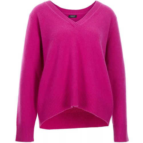 V-Pullover überschnitten - Größe M - pink - S.Marlon - Modalova