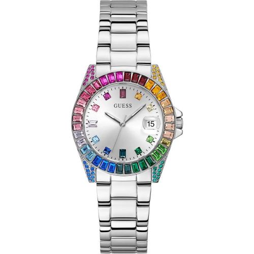 Uhren - Quarz-Analoguhr Opaline - Gr. unisize - in Silber - für Damen - Guess - Modalova