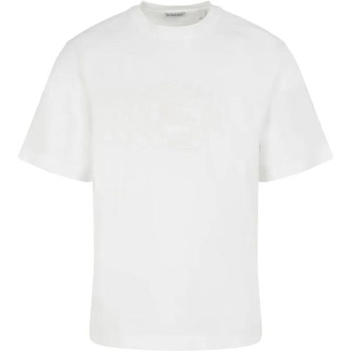 Chalk White Cotton T-Shirt - Größe M - Burberry - Modalova