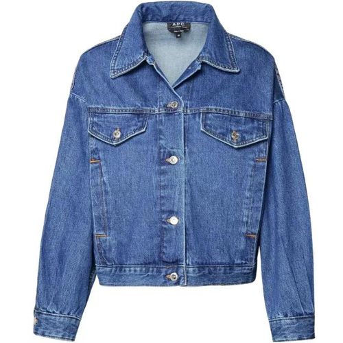 Blue Cotton Jacket - Größe 34 - blue - A.P.C. - Modalova