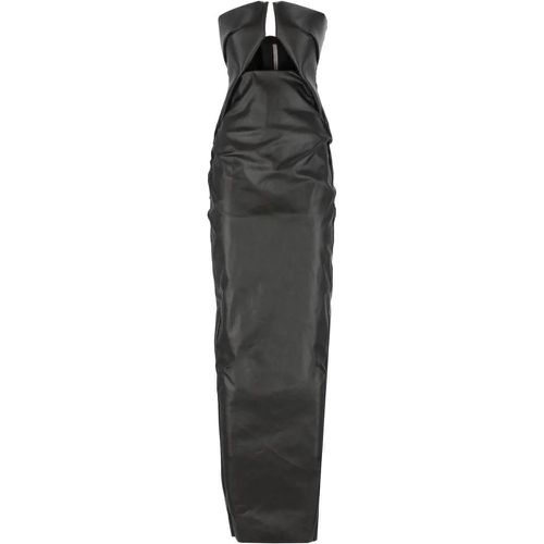 Black Cotton Dress - Größe 40 - Rick Owens - Modalova