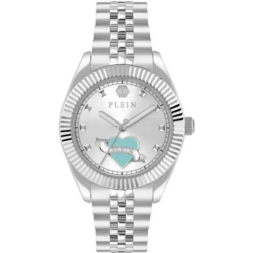 Uhr - Quarzuhr Mit 3 Zeigern Rock Couture - Gr. unisize - in Silber - für Damen - Philipp Plein - Modalova