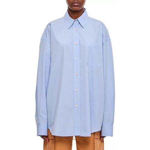 Chiffon Back Oversized Shirt - Größe 40 - blue - Stella Mccartney - Modalova