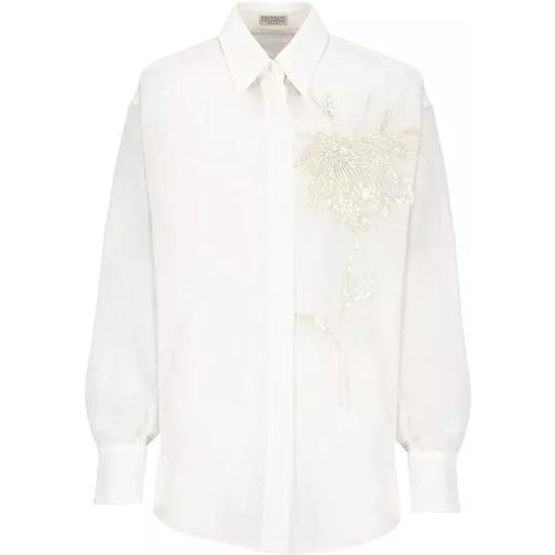 Dazzling Magnolia Shirt - Größe S - white - BRUNELLO CUCINELLI - Modalova