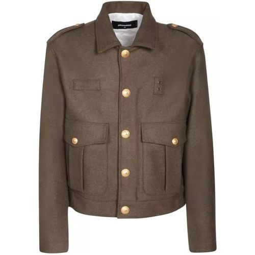 Wool-Blend Livery Jacket - Größe 48 - grün - Dsquared2 - Modalova