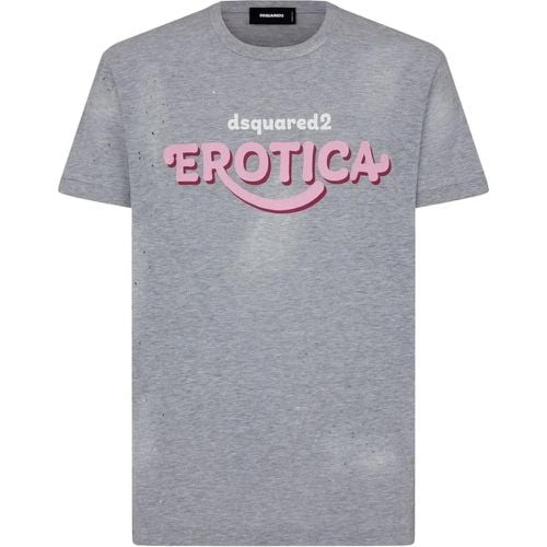 T-shirts and Polos Grey Gray - Größe L - Dsquared2 - Modalova