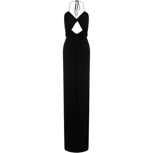 Black Open-Back Dress - Größe 36 - Saint Laurent - Modalova