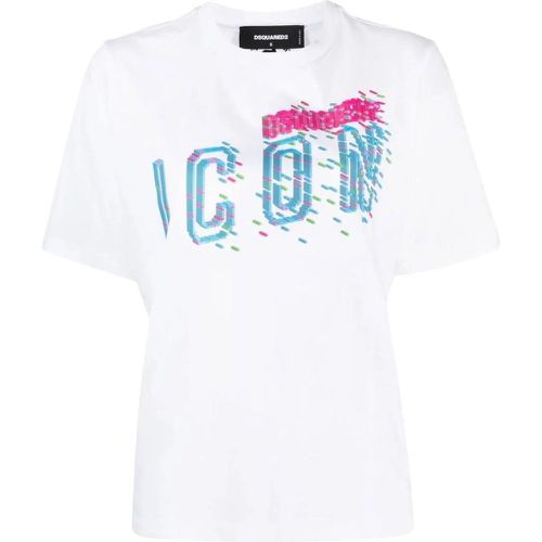 Icon Print Logo T-shirt - Größe M - Dsquared2 - Modalova