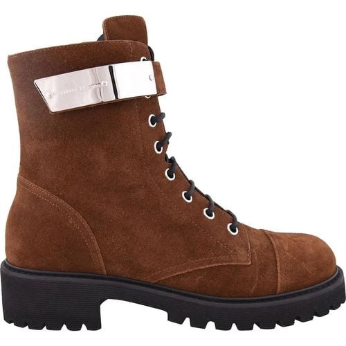 Sneaker - Metallic Logo Strap Combat Boots - Gr. 38 (EU) - in - für Damen - giuseppe zanotti - Modalova