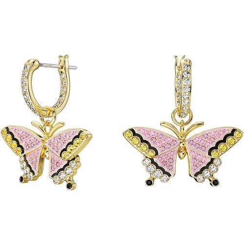 Ohrringe - Idyllia drop earrings, Butterfly, Gold-tone plated - Gr. unisize - in Mehrfarbig - für Damen - Swarovski - Modalova