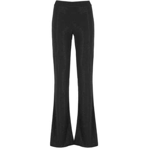 Pants With Strass - Größe 40 - black - Versace Jeans Couture - Modalova