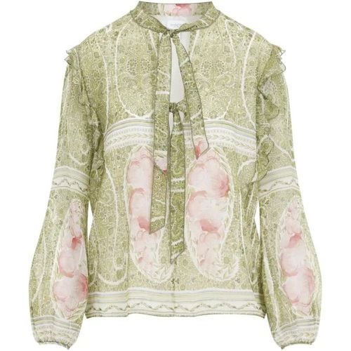 Printed Green And Pink Silk Blouse - Größe 40 - Giambattista Valli - Modalova