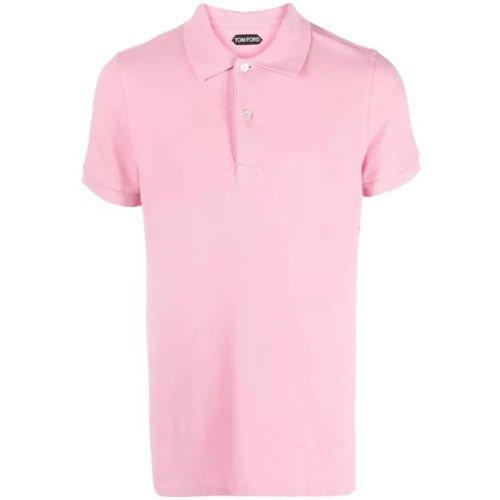 Pink Tennis Piquet Polo Shirt - Größe 50 - pink - Tom Ford - Modalova