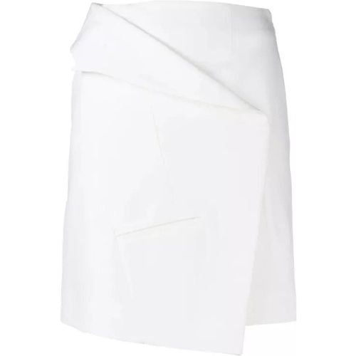 Asymmetric White Mini Skirt - Größe 38 - white - alexander mcqueen - Modalova