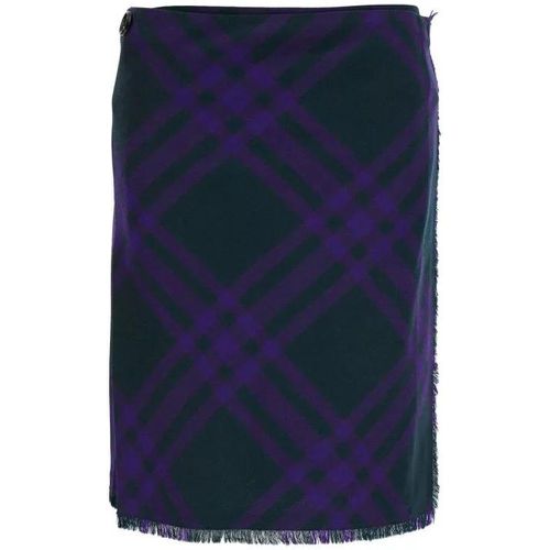 Kilt Wool Skirt - Größe 6 - blue - Burberry - Modalova