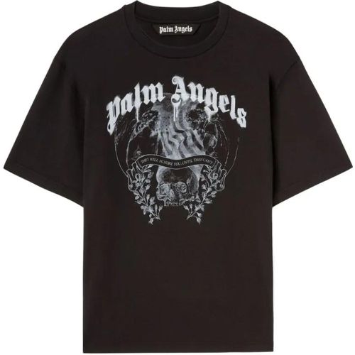 Cotton T-Shirt With Logo - Größe L - Palm Angels - Modalova