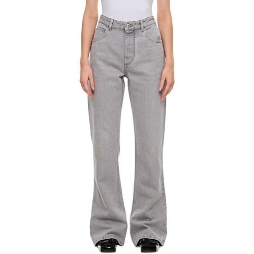 Light Grey Washed Flared Denim Pants - Größe 38 - Bottega Veneta - Modalova