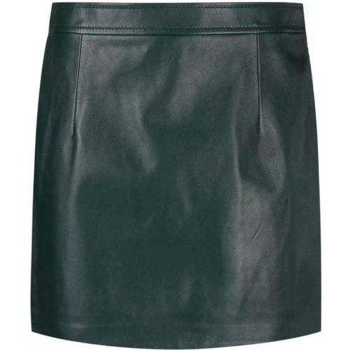 High-Waist Mini Leather Skirt - Größe 38 - black - Marni - Modalova