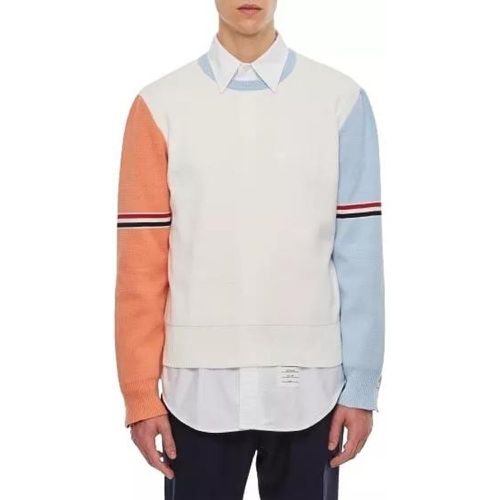 Bar Stripe Cotton Crewneck Pullover - Größe 1 - multi - Thom Browne - Modalova