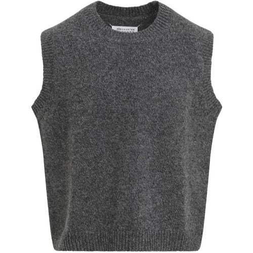 Dark Grey Wool Vest - Größe M - Maison Margiela - Modalova