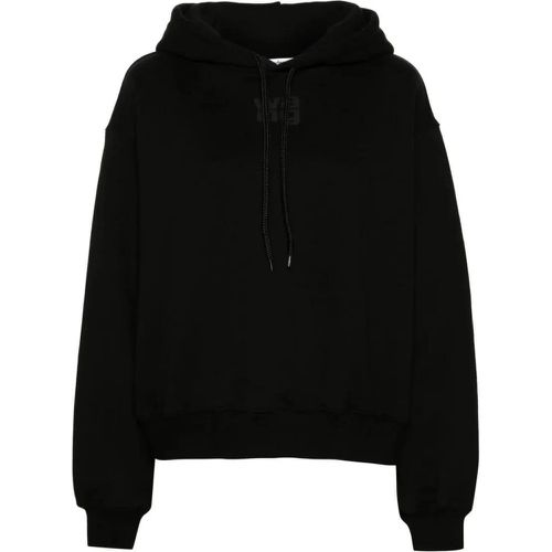 Logo-Print Cotton Hoodie - Größe L - alexander wang - Modalova